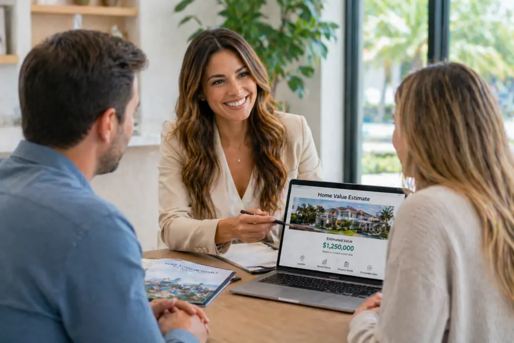 Fort Lauderdale real estate agent providing a professional home value estimate to homeowners using current market data, recent comparable sales, and local neighborhood trends across Broward County Florida.
